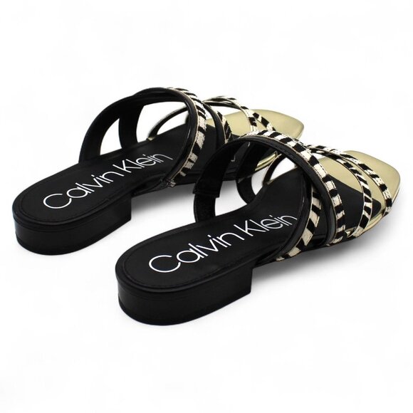 Womens Calvin Klein Strappy Flat Sandals - Picture 6 of 8